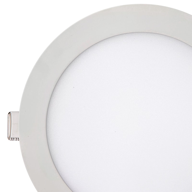Luminária Led Embutir Redonda Slim 24W 3000K Kian Casa e Garagem