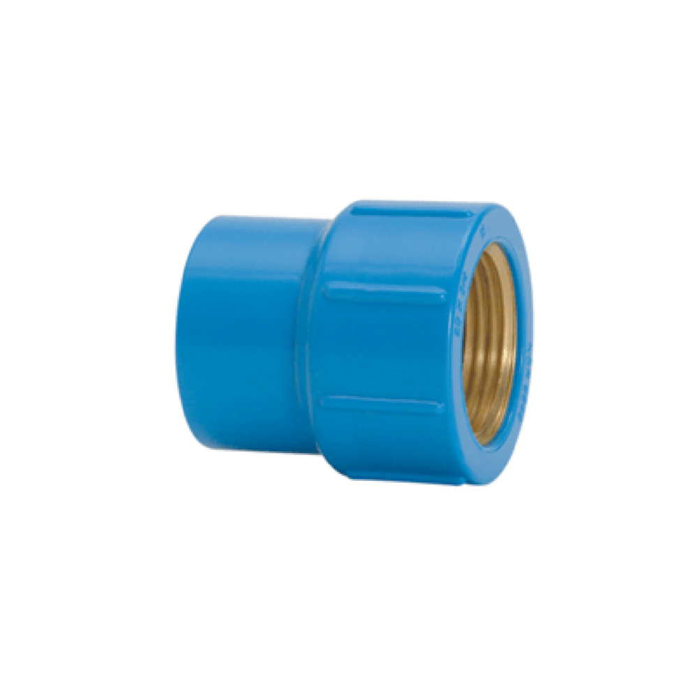 Luva PVC Soldável Azul Bucha 20mm X 1/2'' Tigre