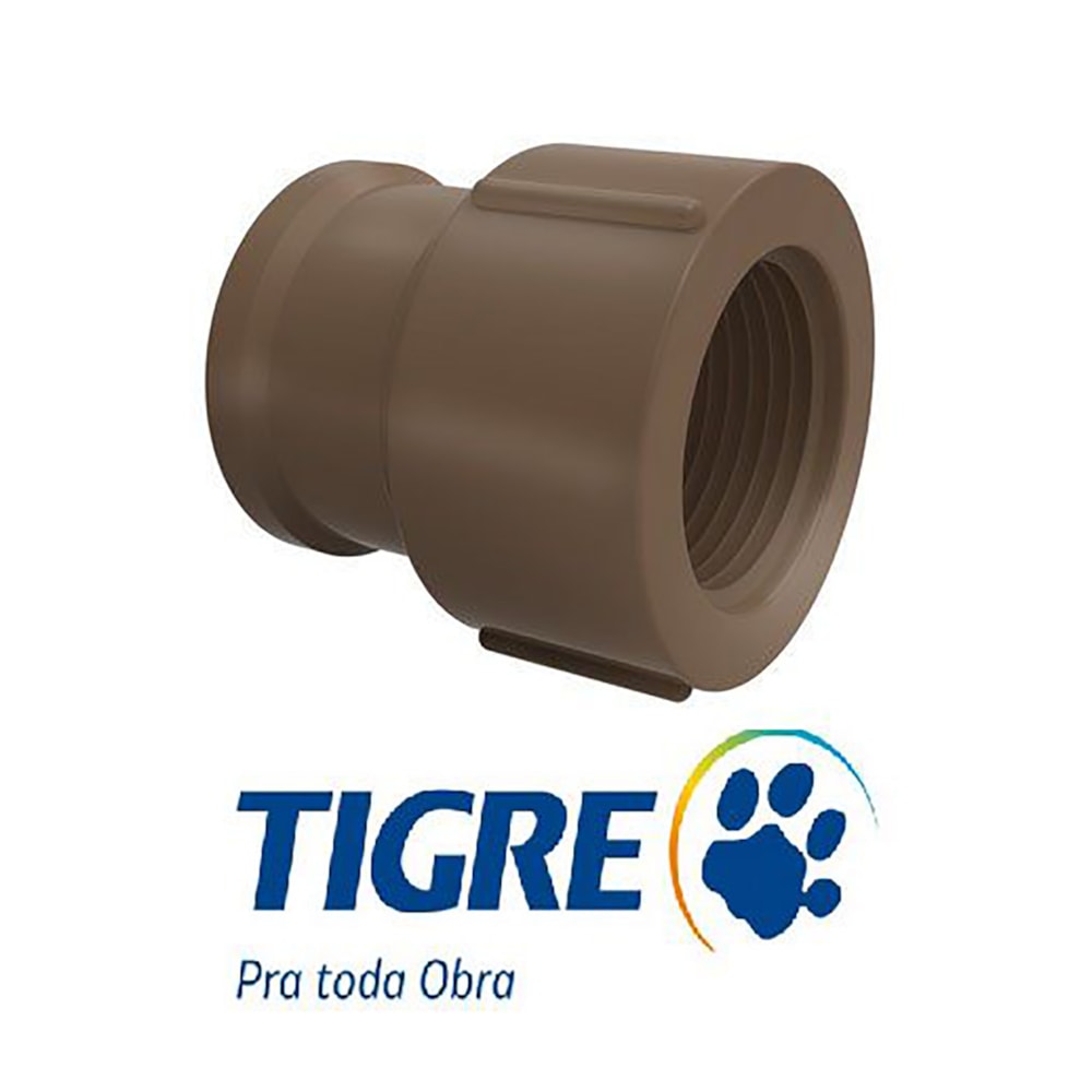 Luva PVC Soldável Com Rosca (Lr) 20mm X 1/2" Tigre