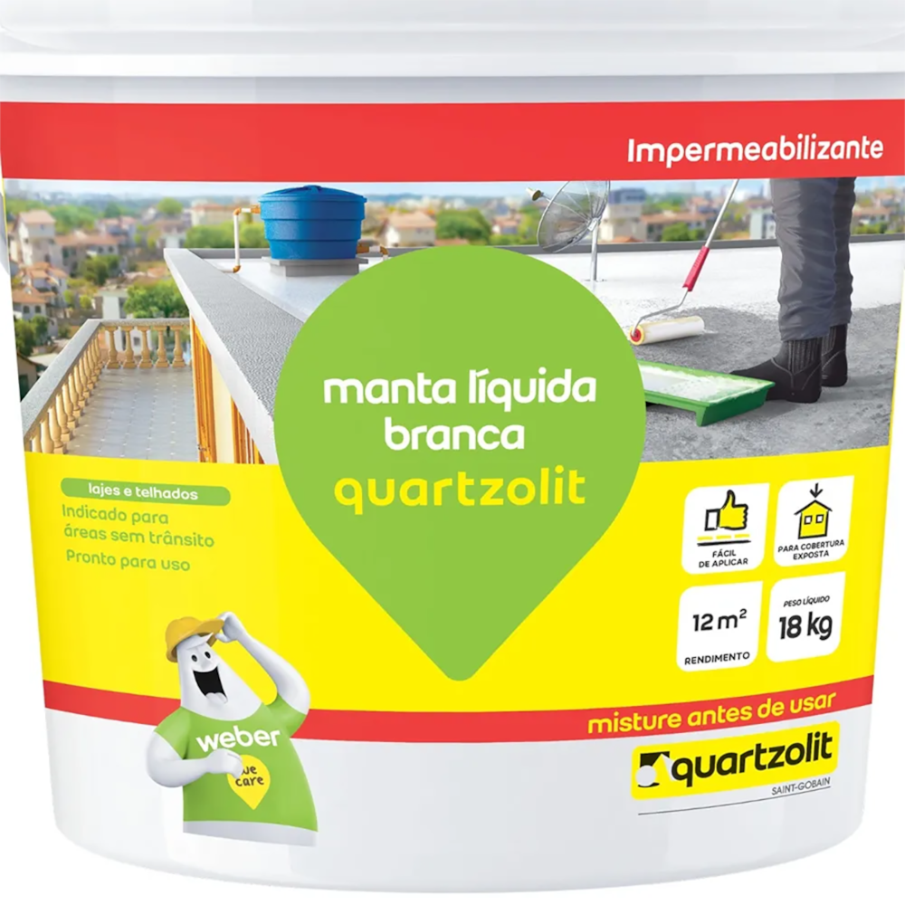 Manta Impermeabilizante Líquida Quartzolit 18kg