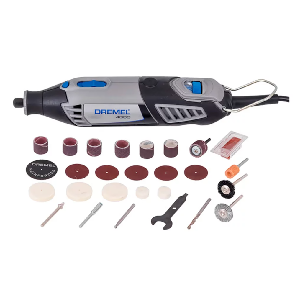 Micro retífica 4000 com 26 acessórios Dremel