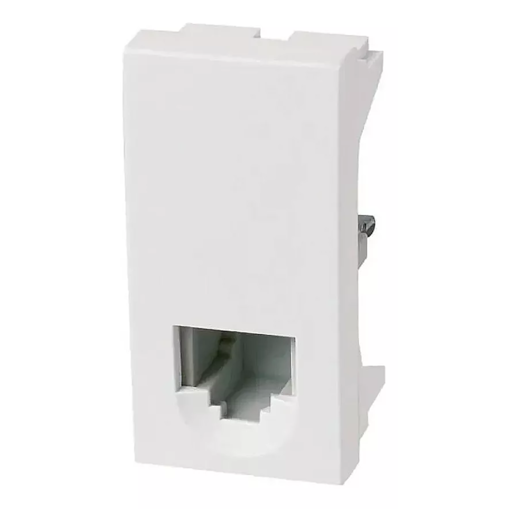 Modulo Tomada Telefone Branco RJ11 2 Fios Pial Plus