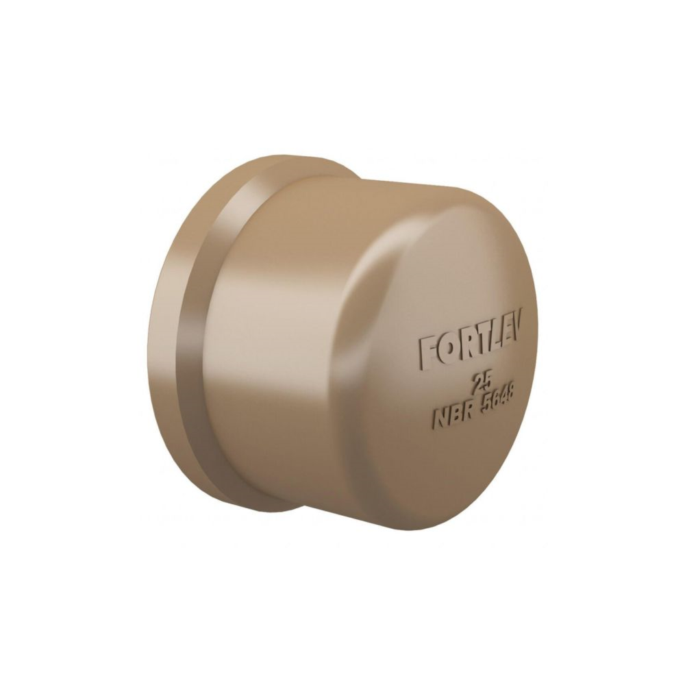 Pacote 10 unid Cap Tampão Soldável PVC 60mm Fortlev