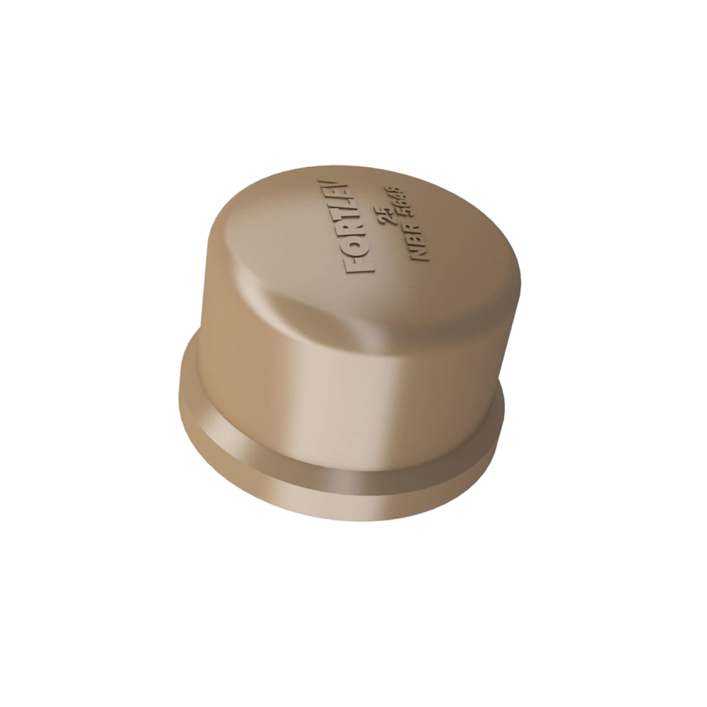 Pacote 10 unid Cap Tampão Soldável PVC 60mm Fortlev