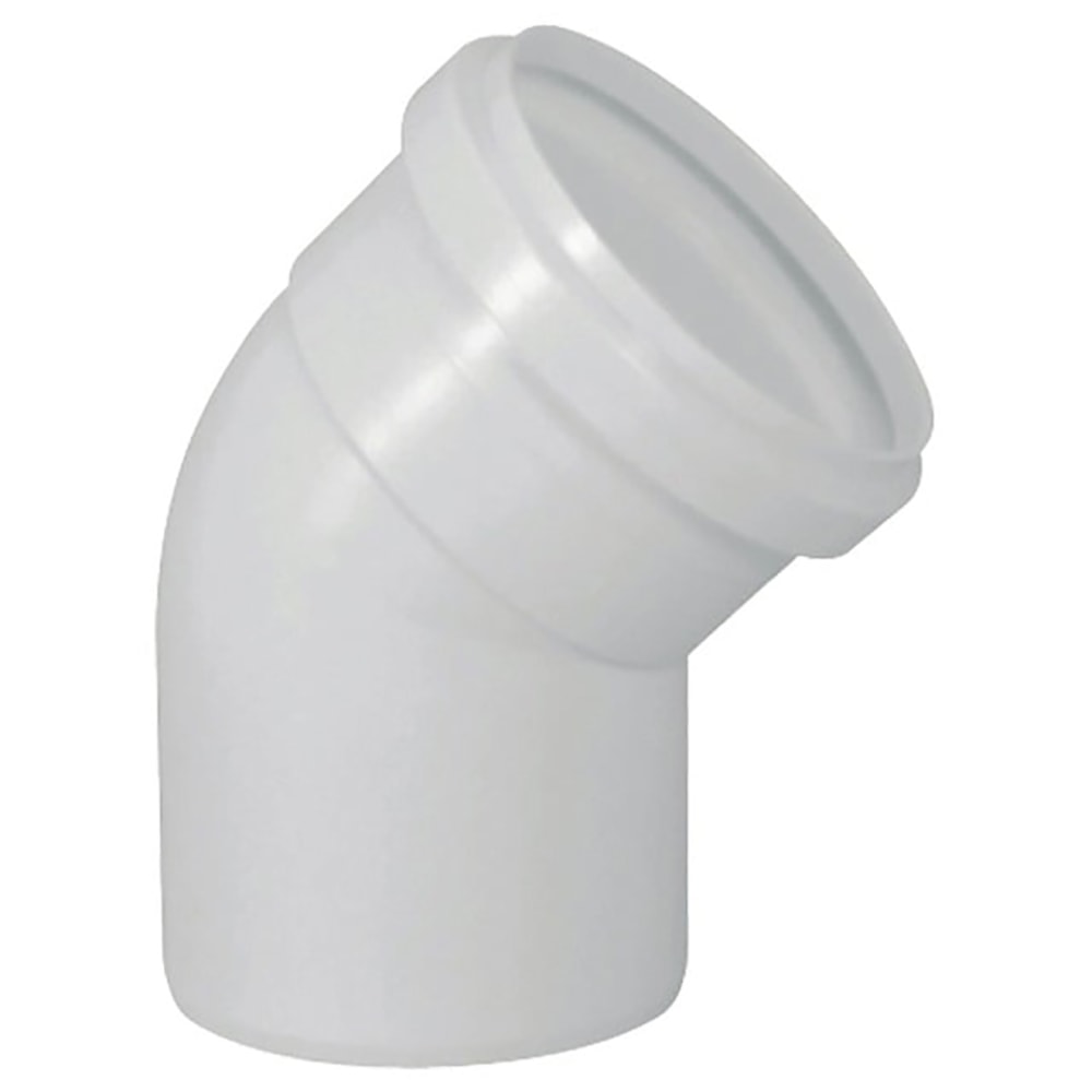 Pacote 10 unid Joelho PVC 45° Para Tubo Esgoto 100mm Fortlev