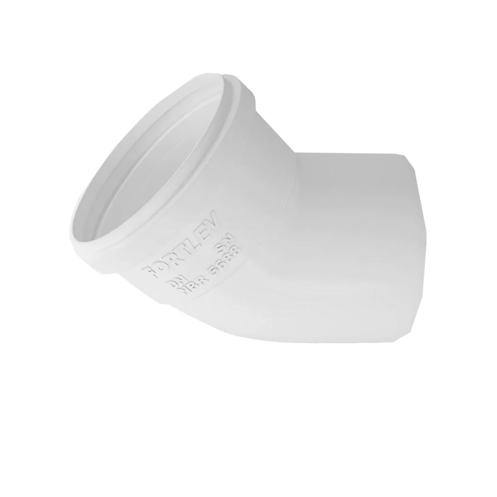 Pacote 10 unid Joelho PVC 45° Para Tubo Esgoto 100mm Fortlev