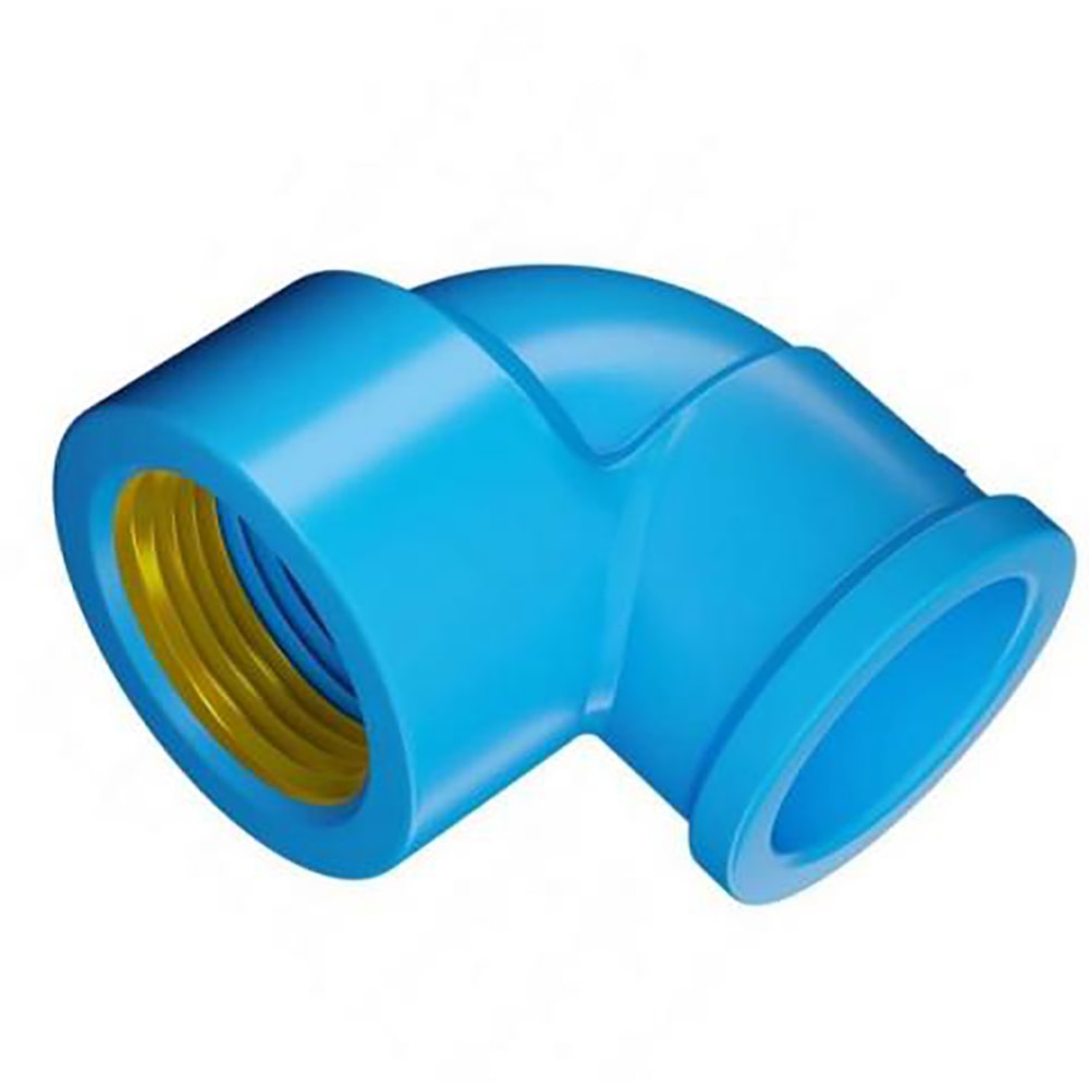 Pacote 20 unid Joelho PVC 90º Soldável Azul Bucha 25mm X 3/4" Fortlev