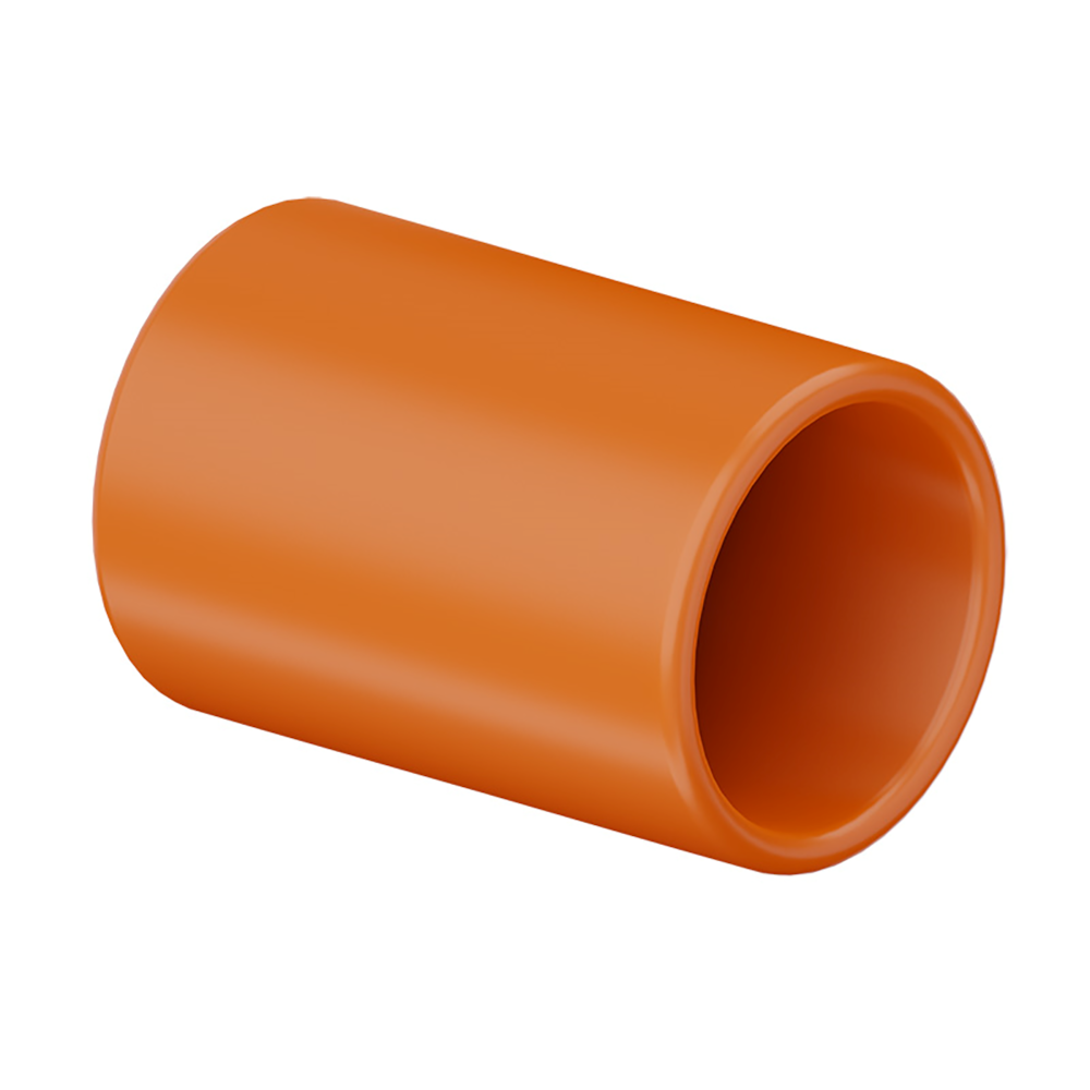 Pacote 50 unid Luva Pressão Conduite Corrugado Reforçado Laranja 25mm 3/4" Tigre