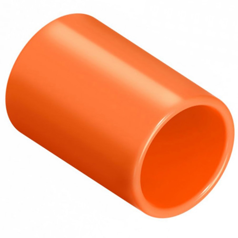 Pacote 50 unid Luva Pressão Conduite Corrugado Reforçado Laranja 25mm 3/4" Tigre