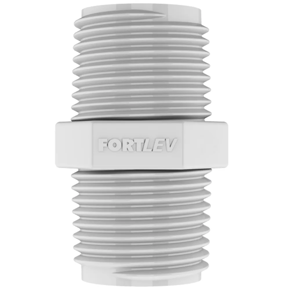 Pacote 50 unid Nipel Roscavel 1/2" Fortlev