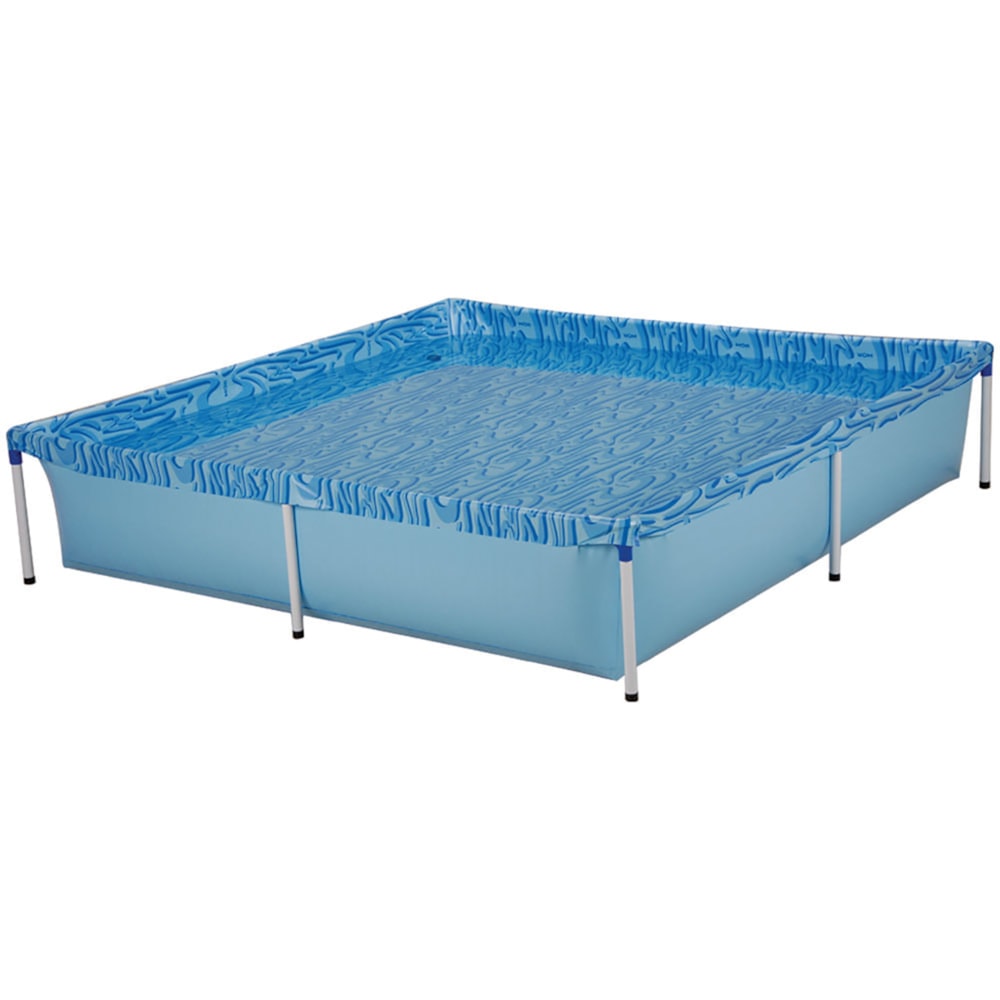 Piscina Estrutural Armação Quadrada Standart 2000L PVC Mor