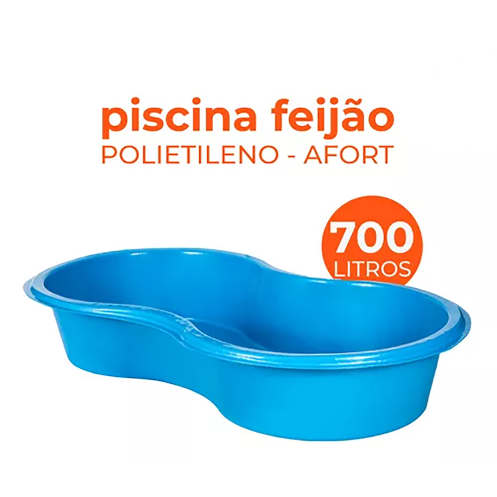 Piscina Feijão Azul Polietileno 700l Afort