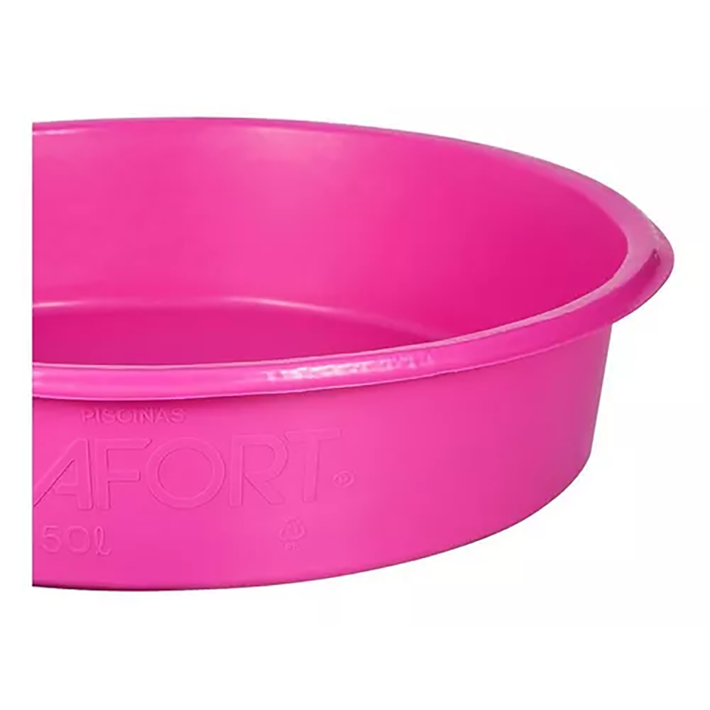 Piscina Redonda Rosa Polietileno 50l Afort