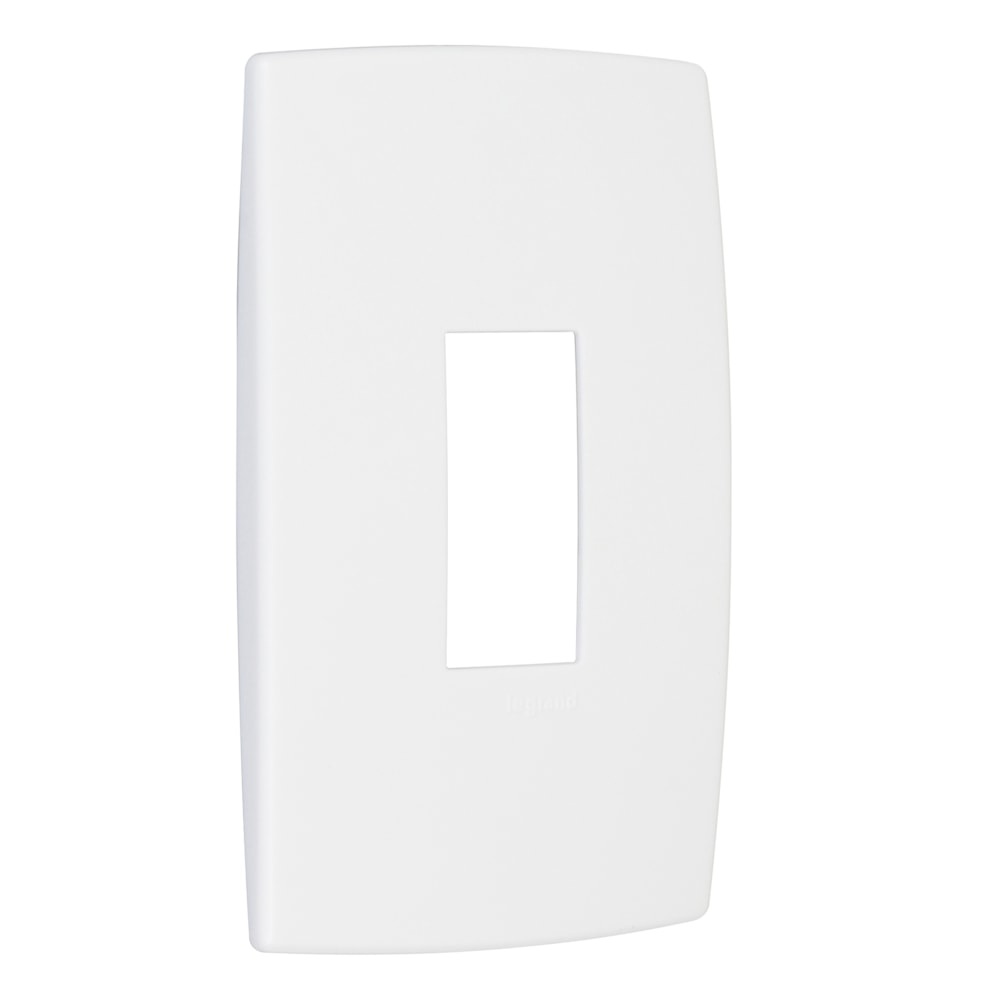 Placa 1 Posto Branco Vertical 4x2 Pial Plus