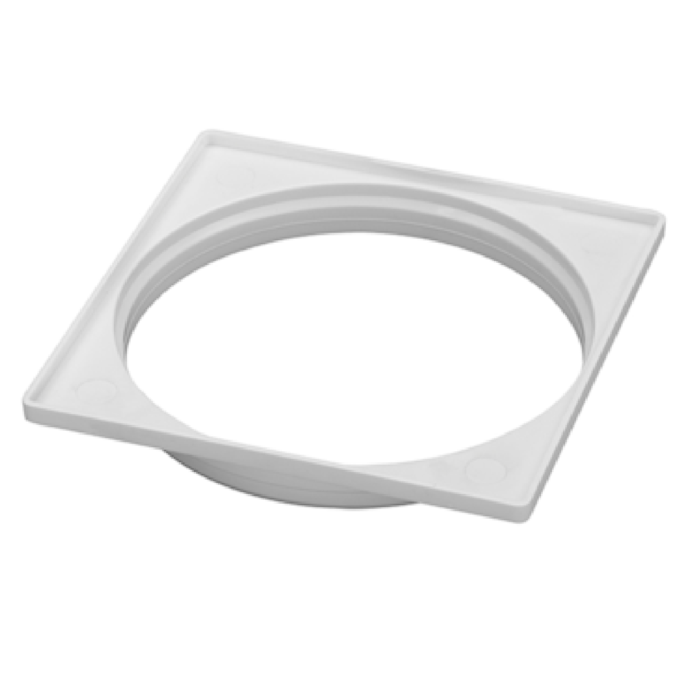 Porta Grelha Quadrada PVC Branca 100mm Tigre