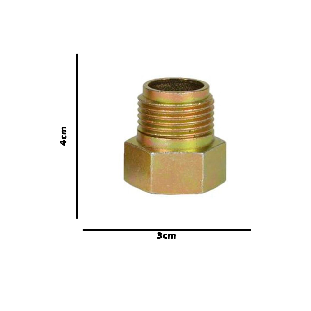 Prolongador Extensor de Torneira Amarelo 4cm Oliveira Metais