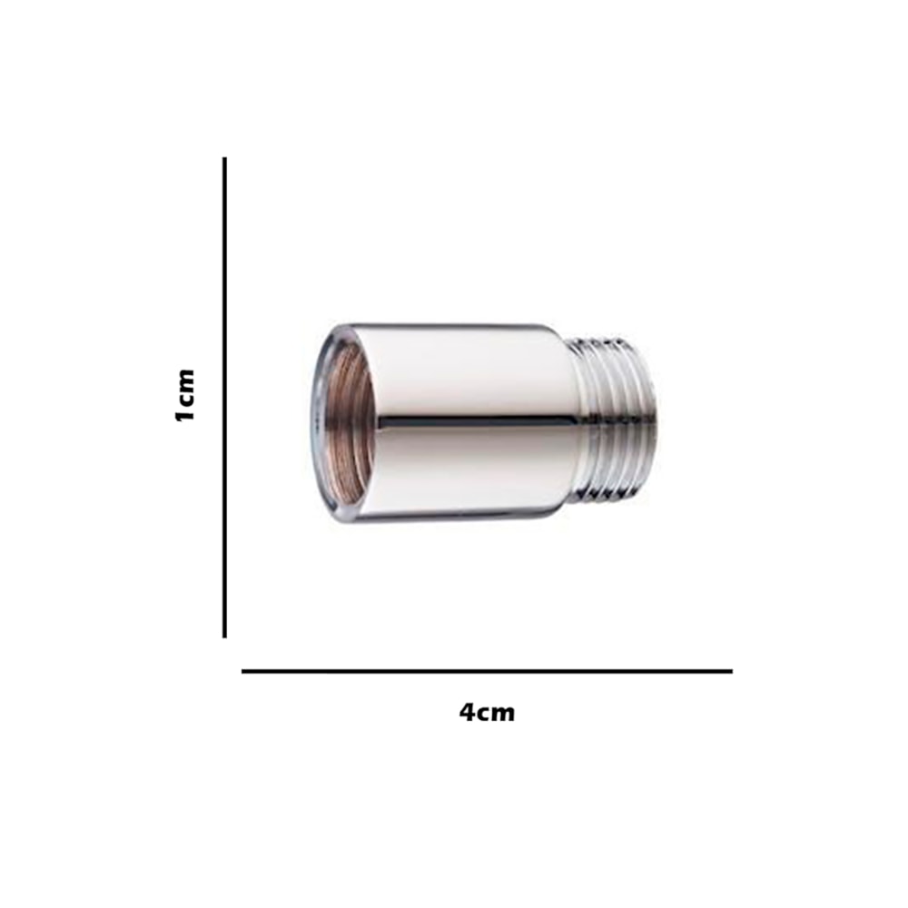 Prolongador Extensor de Torneira Cromado 1/2" Oliveira Metais