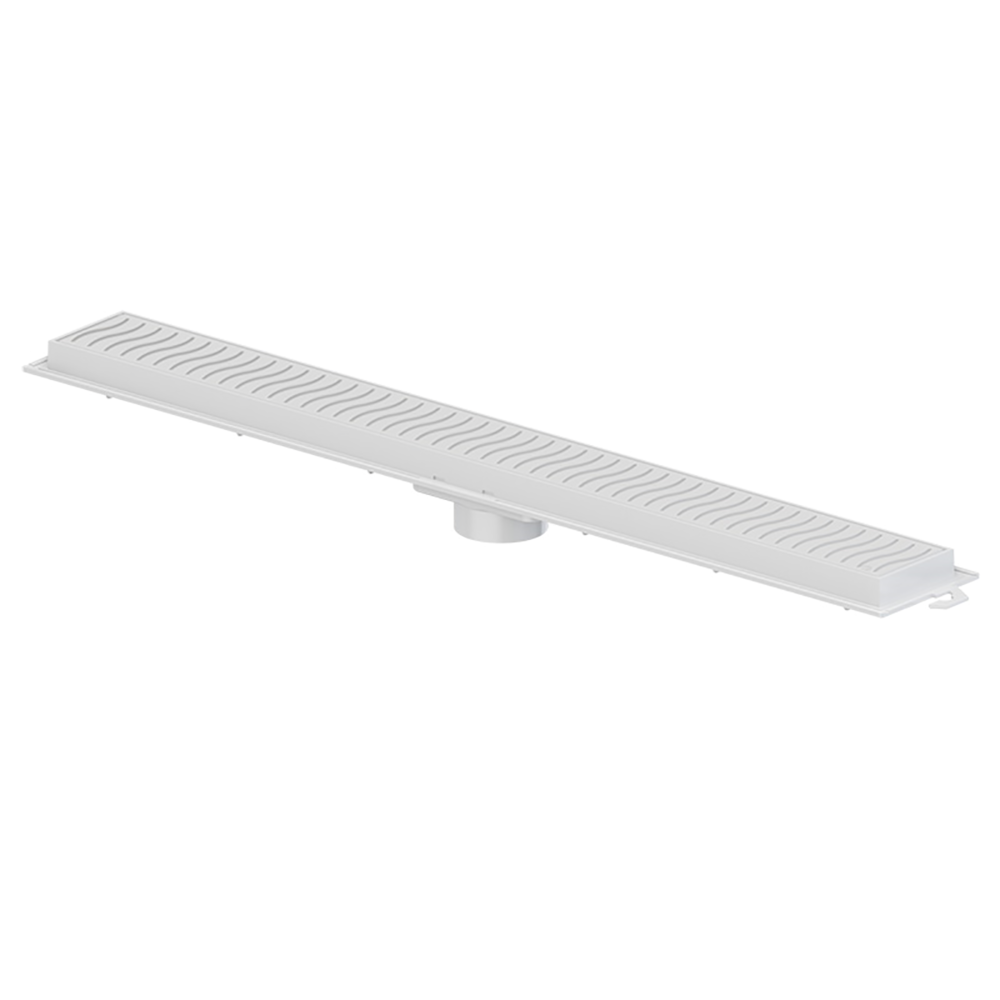 Ralo Linear Flat com Grelha Branco 50cm Tigre