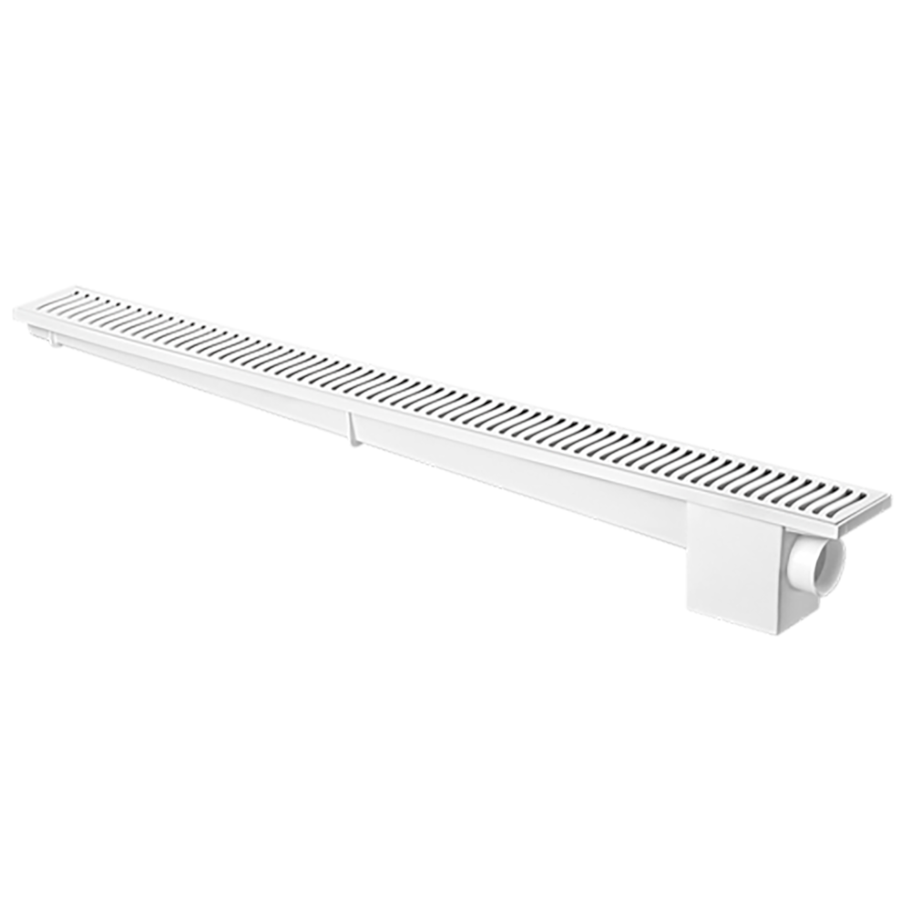 Ralo Linear Modulavel Sifonado 70cm Branco Herc