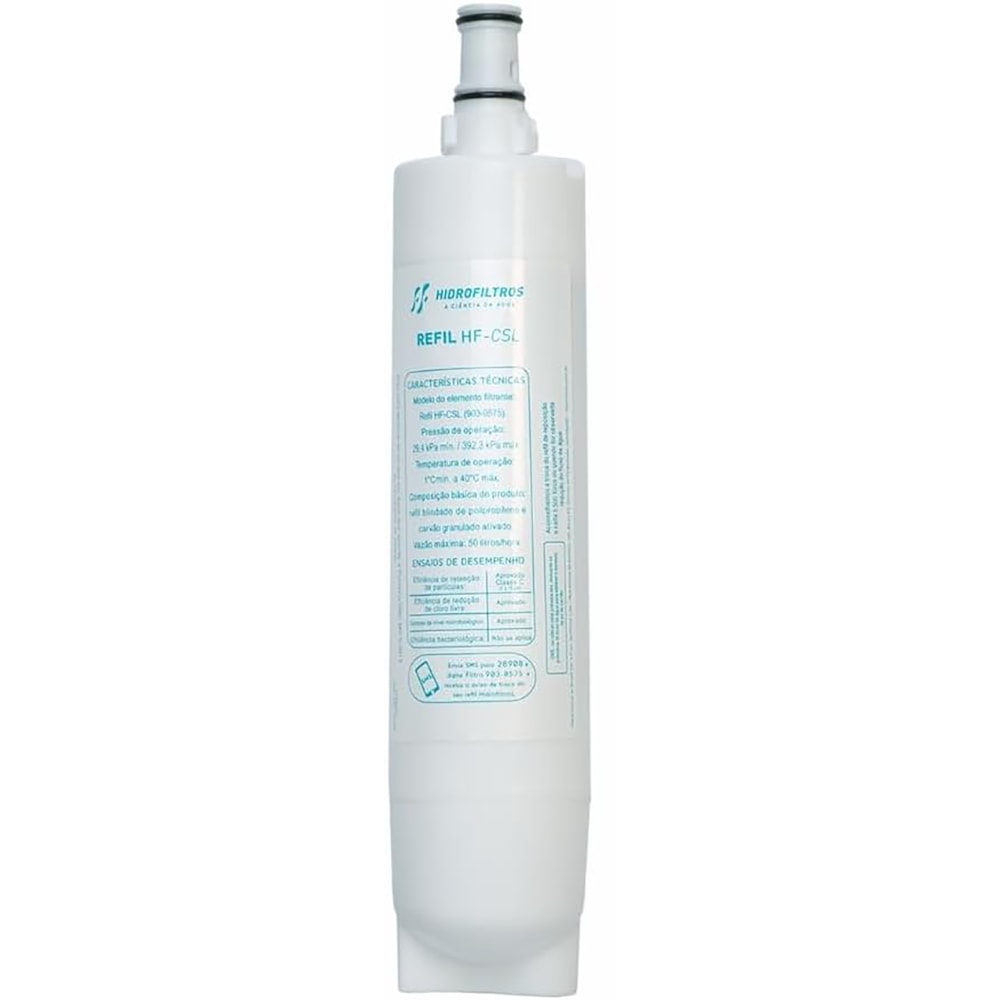 Refil Filtro Purificador de Agua Compacto Consul HF Hidrofiltros CSL