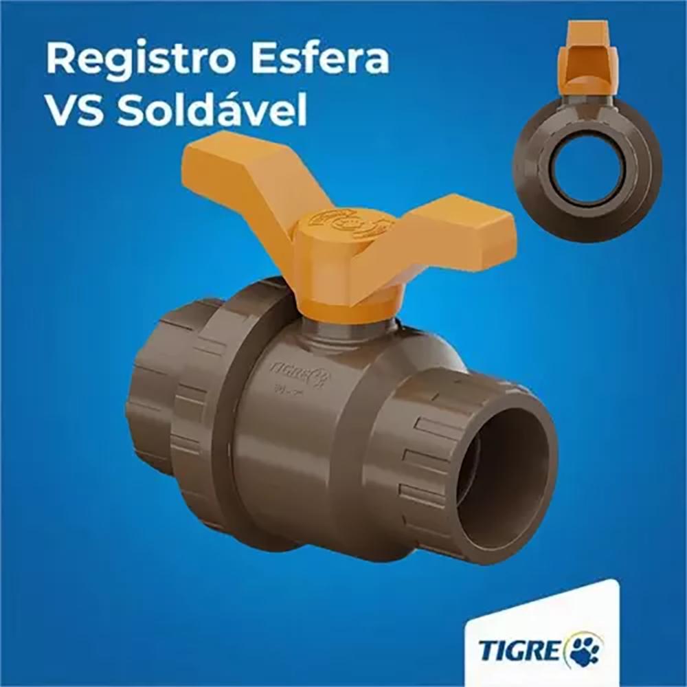 Registro de Esfera c/ União VS Roscável 2" TIGRE