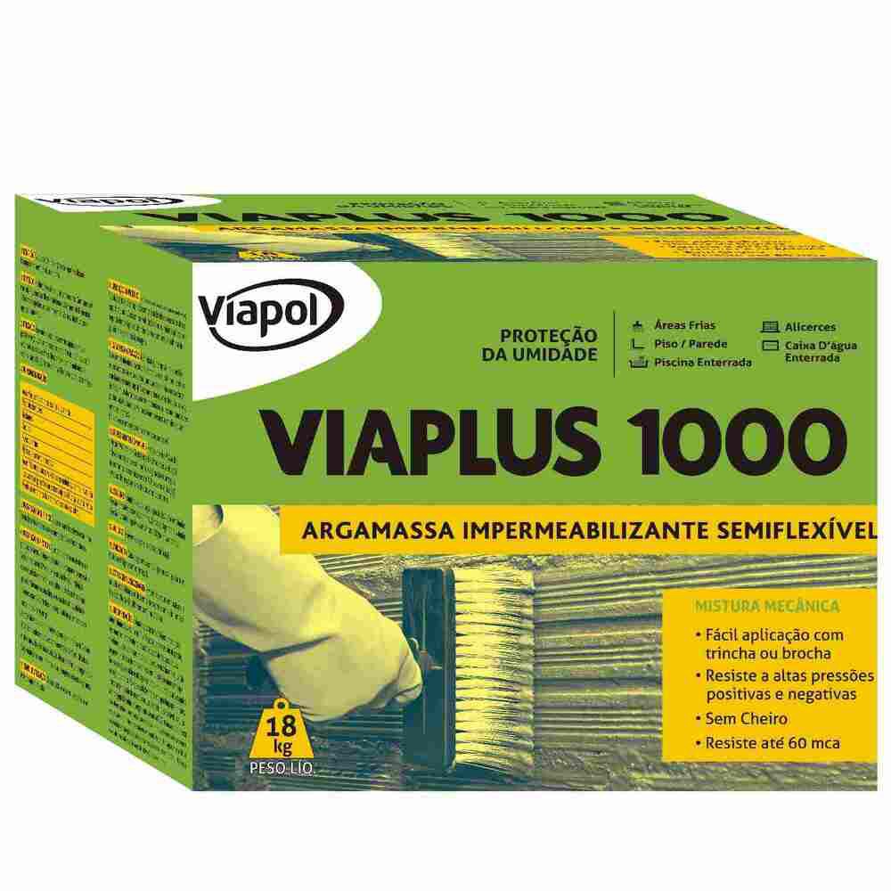 Revestimento Impermeabilizante Viaplus 1000 18kg Cinza Viapol