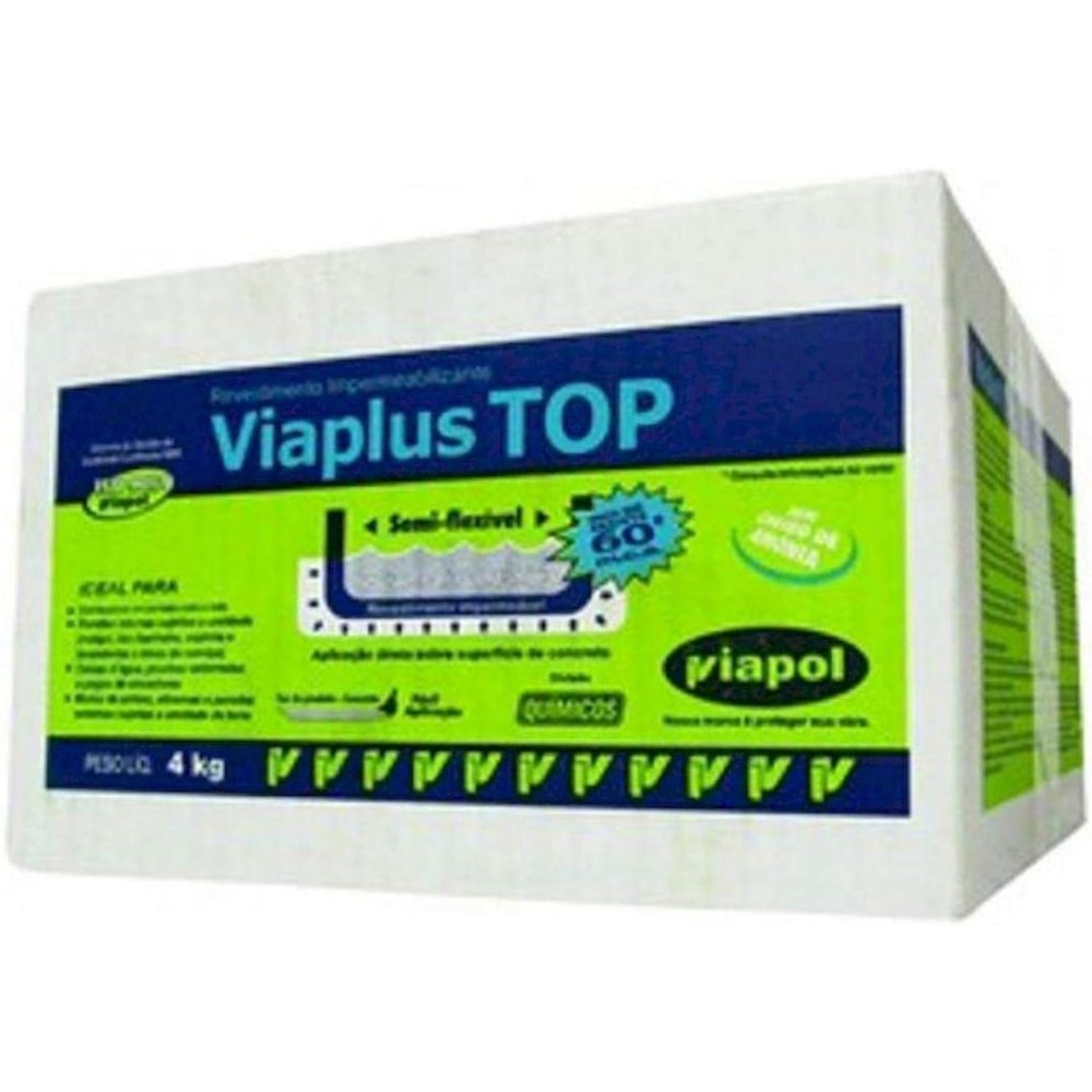 Revestimento Impermeabilizante Viaplus Top 4kg Viapol