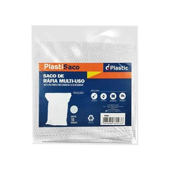Saco de Ráfia Multiuso PlastiSaco c/10 Un D. Plastic