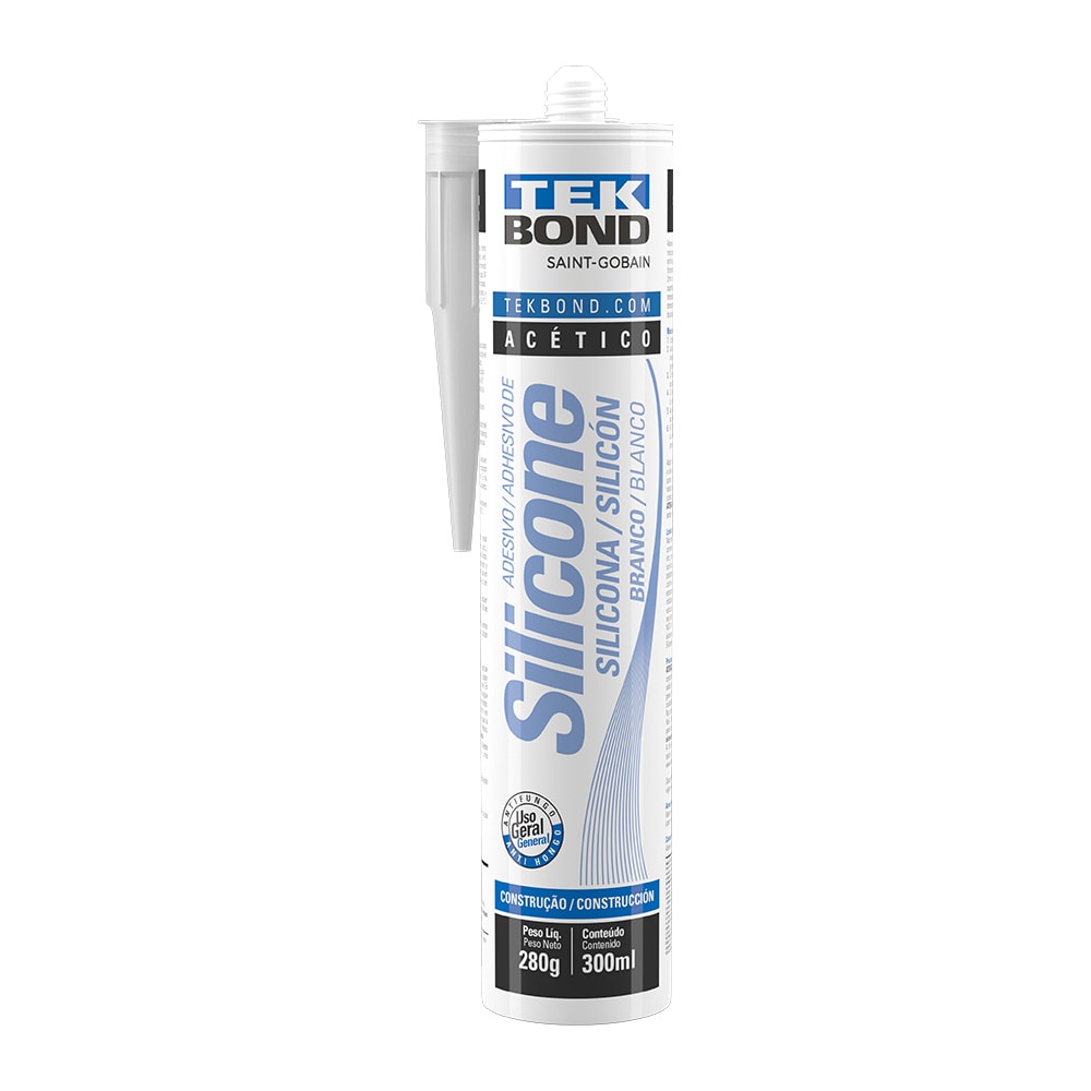 Silicone Acetico Branco 280gr Tekbond