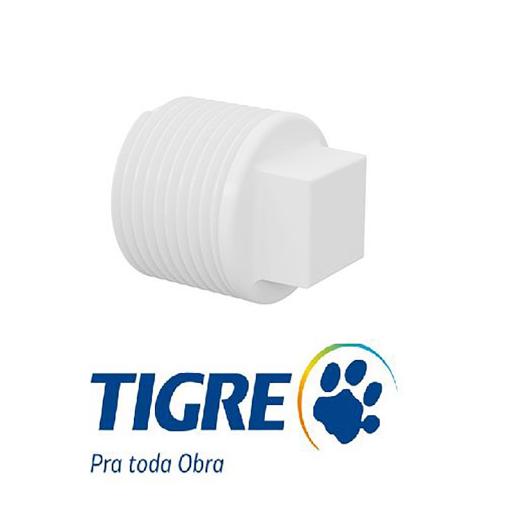 Tampão Plug PVC Roscável 1" Tigre