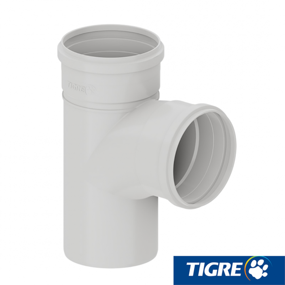 Te PVC Para Tubo Esgoto 50mm Tigre