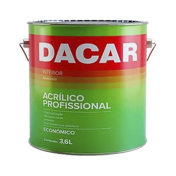 Tinta Acrílico Profissional 3,6L Cores Dacar