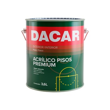Tinta Piso Acrílico Fosco 3,6L Cores Dacar