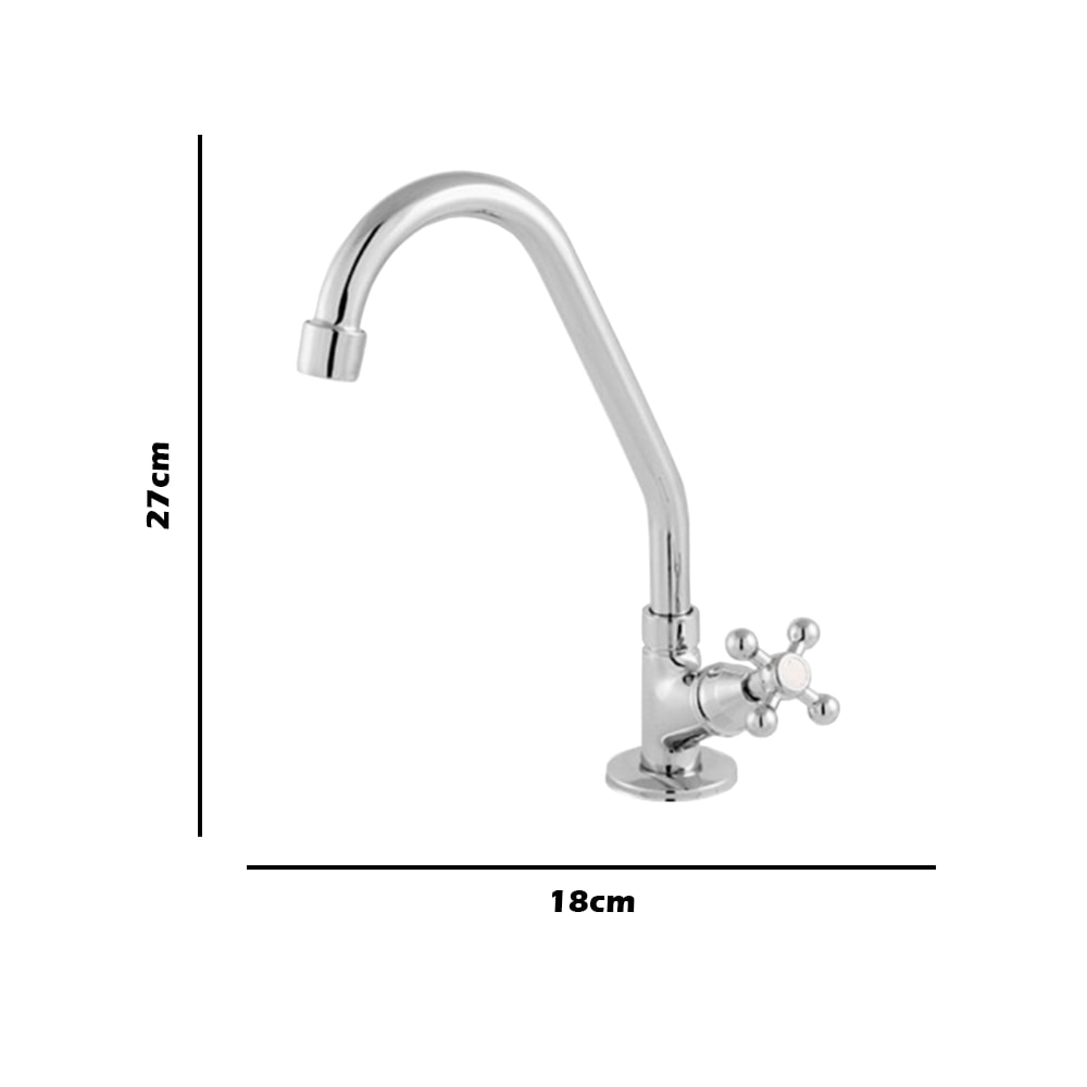 Torneira de Mesa Bica Móvel C-33 1168 Oliveira Metais