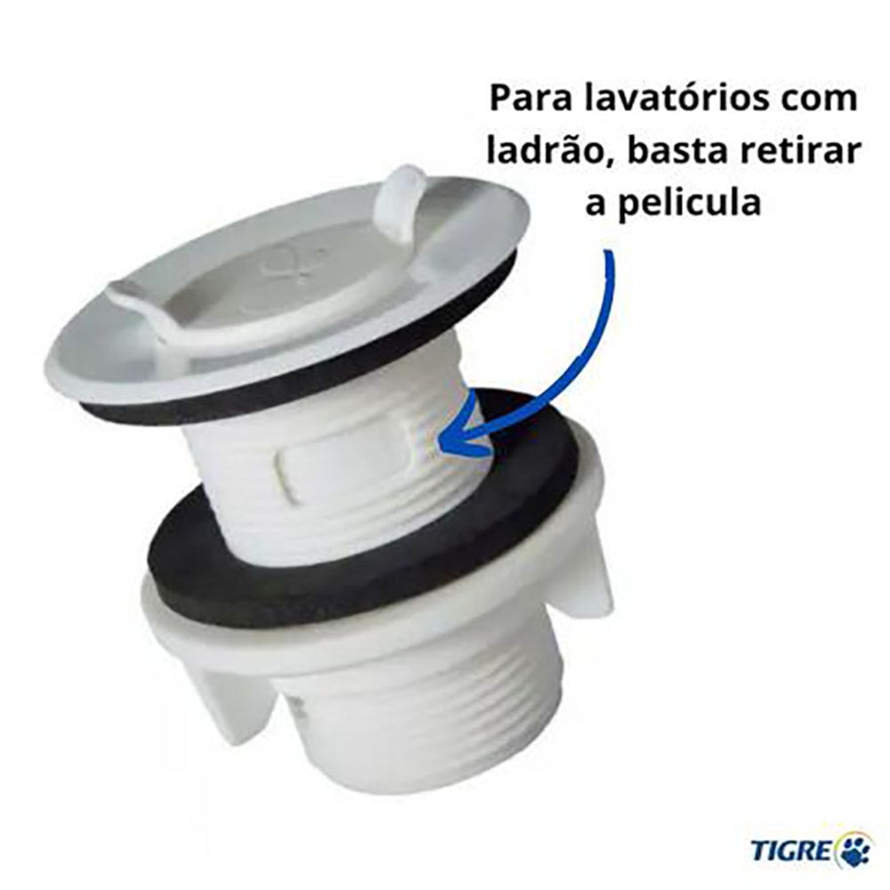 Válvula Para Tanque 7/8" Com E Sem Ladrão Branca Tigre