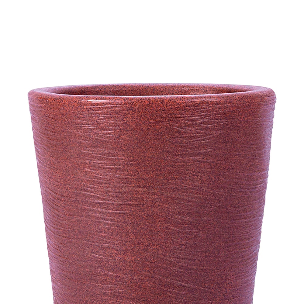 Vaso de Planta Conico Capri Café 38 cm Pvc Afort