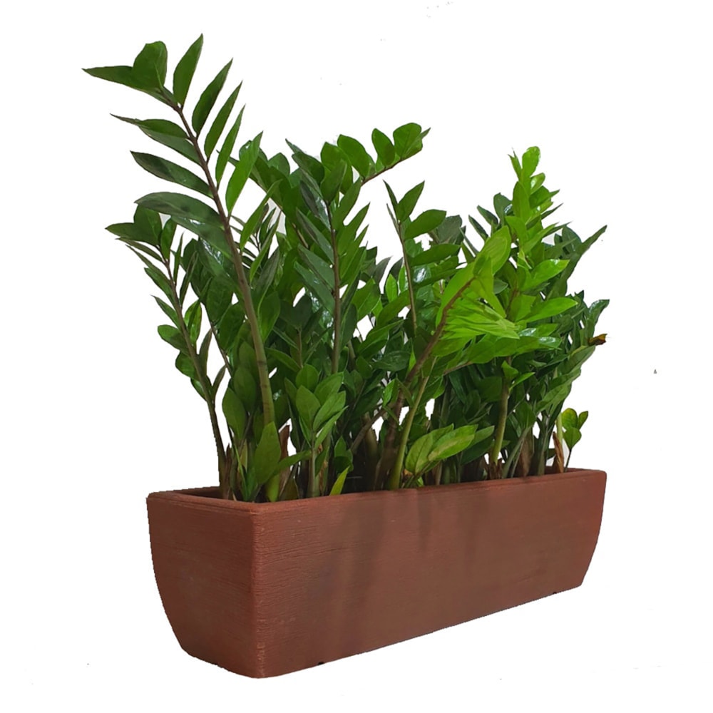 Vaso de Planta Jardineira Café 60cm Pvc Afort