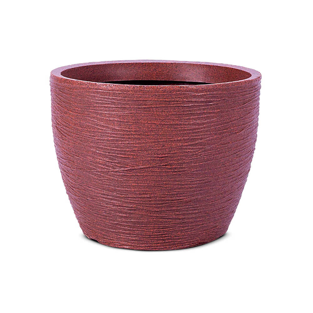 Vaso de Planta Redondo Café Elba 28cm PVC Afort