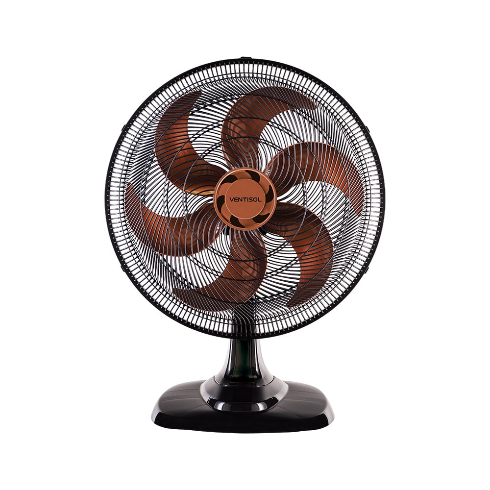 Ventilador Oscilante Mesa Turbo 6 Pás Cor Bronze 50cm 127v Ventisol