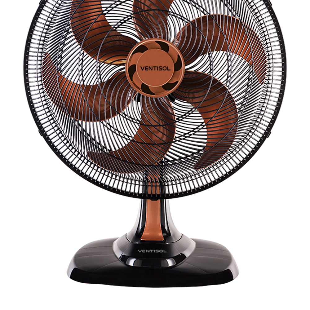 Ventilador Oscilante Mesa Turbo 6 Pás Cor Bronze 50cm 220V Ventisol