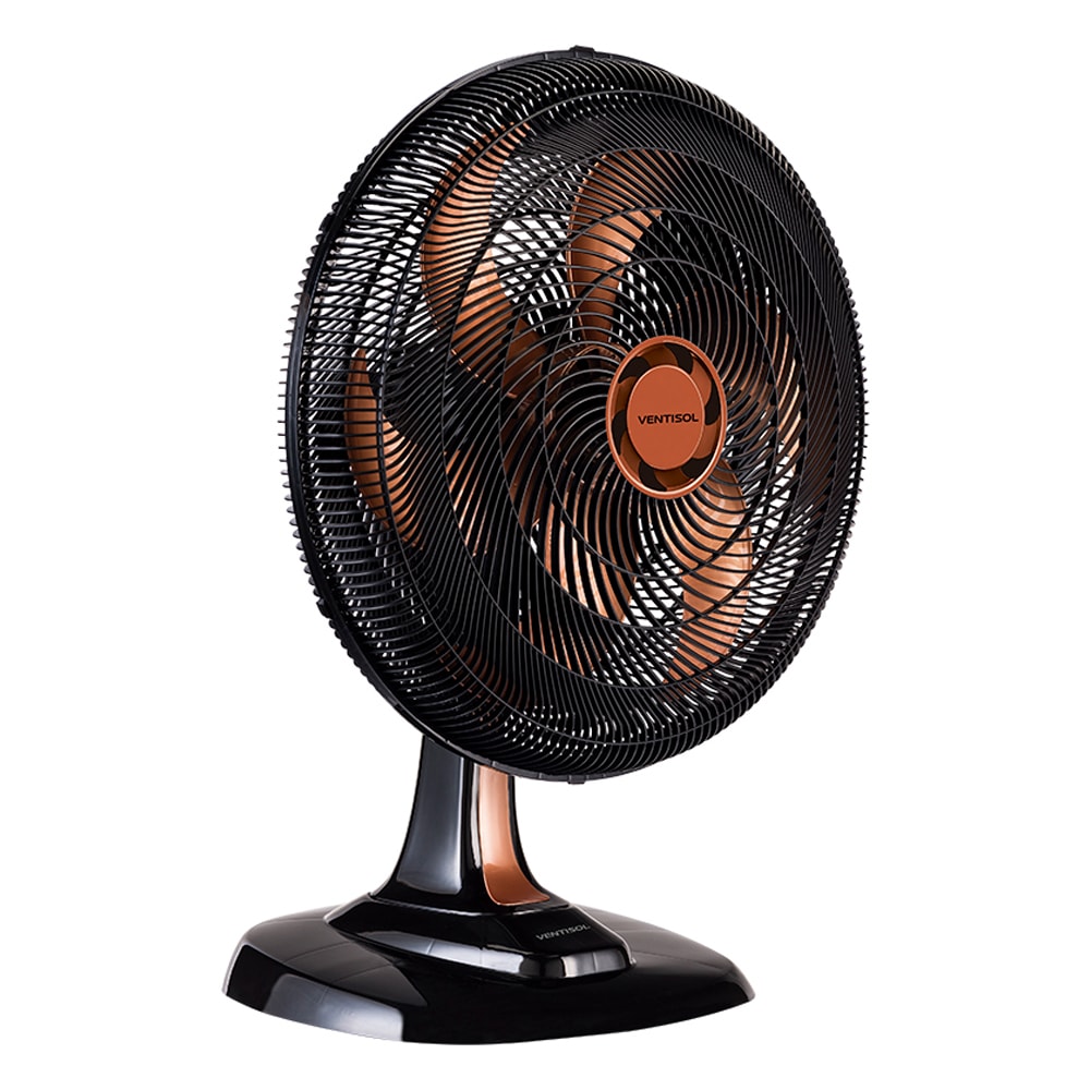 Ventilador Oscilante Mesa Turbo 6 Pás Cor Bronze 50cm 220V Ventisol