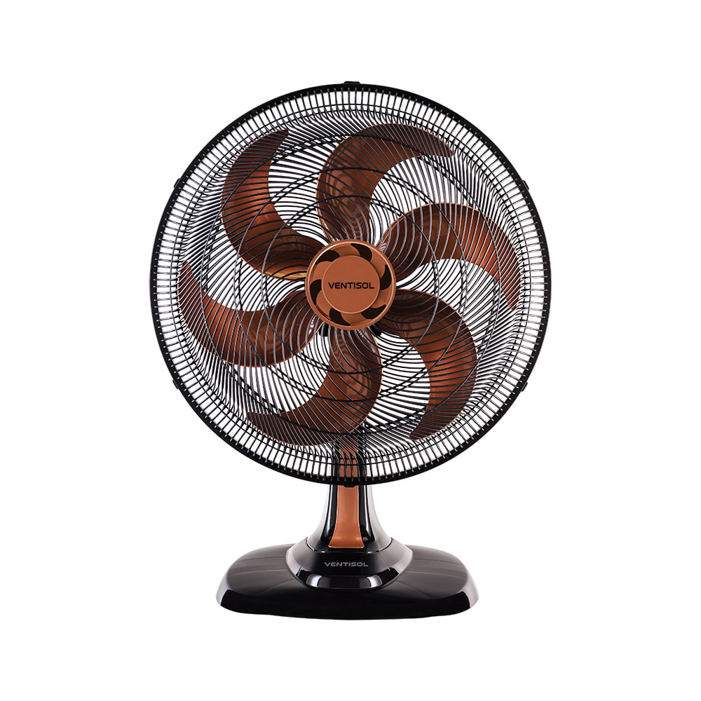 Ventilador Oscilante Mesa Turbo 6 Pás Cor Bronze 50cm 220V Ventisol