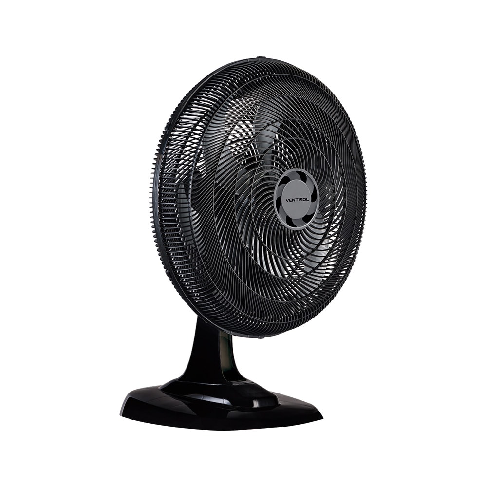 Ventilador Oscilante Mesa Turbo 6 Pás Cor Preto 40cm 127V Ventisol