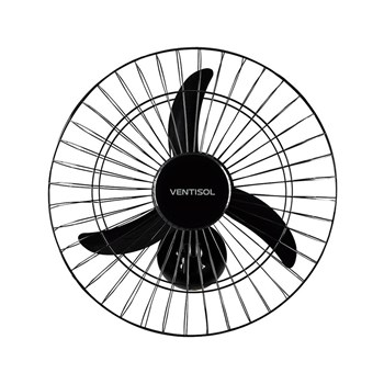 Ventilador Oscilante Parede 50cm 130W Preto Ventisol